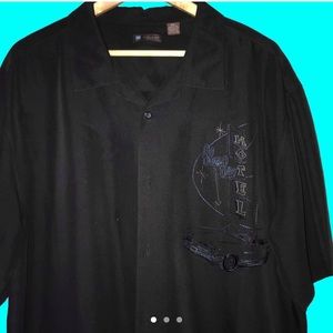 CENTRO MOTEL EMBROIDERED VINTAGE RETRO BOWLING TOP